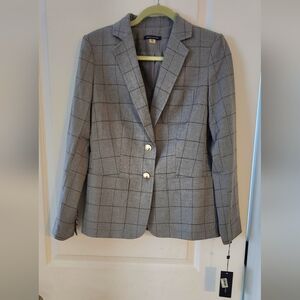 Tommy Hilfiger Gray Checkered Blazer